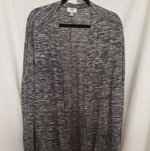 Heathered gray cardigan